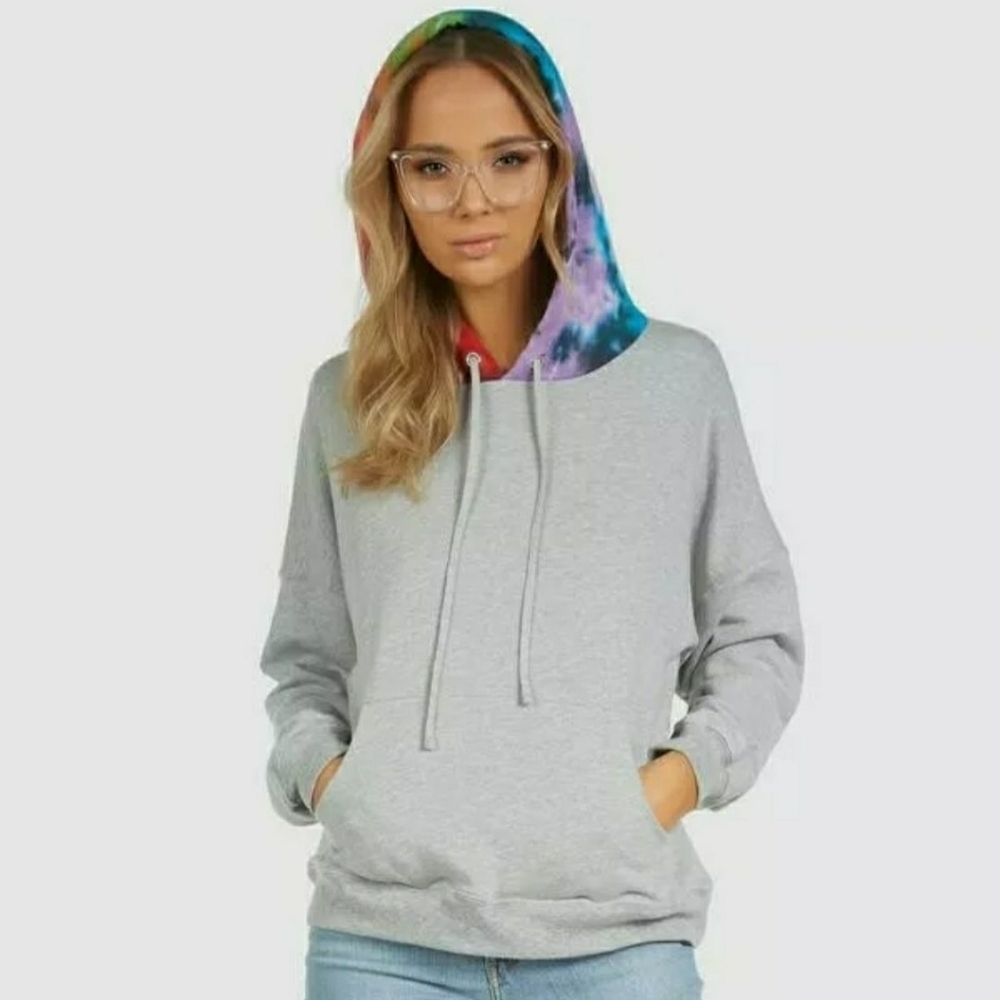 Michael Lauren Pullover Hoodie Tie Dye
